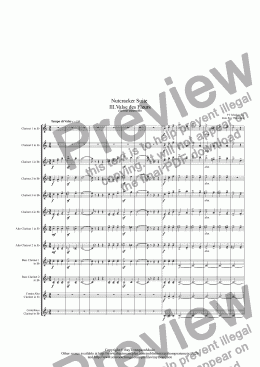 page one of Tchaikovsky: Nutcracker Suite  III.Valse des Fleurs - clarinet choir