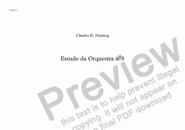 page one of Estudo para Orquestra