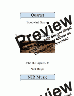 page one of We Three Kings of Orient Swing - Woodwind Quartet