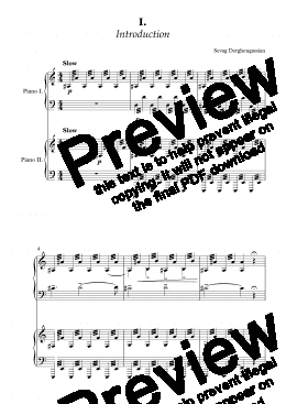 page one of Requiem - 2 pianos edition