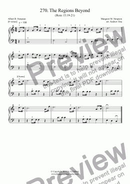 page one of The Regions Beyond - Really Easy Piano 270