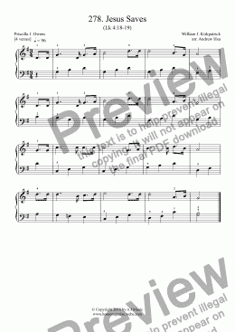 page one of Jesus Saves - Really Easy Piano 278
