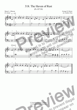 page one of The Haven of Rest - Really Easy Piano 318