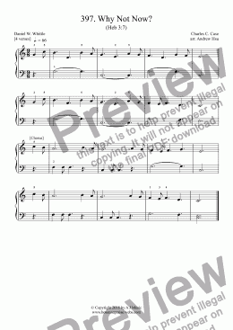 page one of Why Not Now? - Really Easy Piano 397