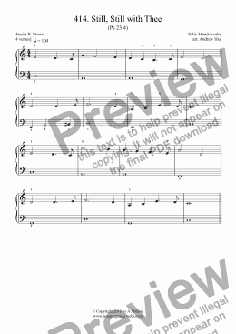 page one of Still, Still with Thee - Really Easy Piano 414