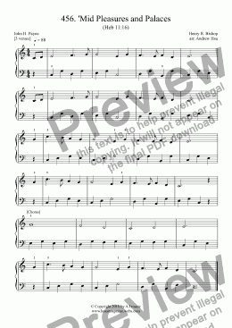 page one of 'Mid Pleasures and Palaces - Really Easy Piano 456