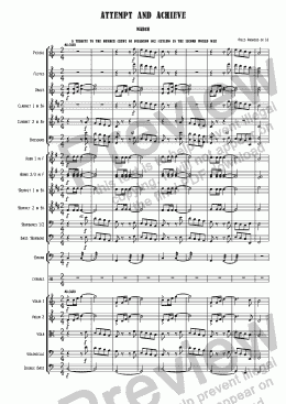 page one of Attempt and Achieve (March)  Op.14