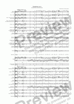 page one of Mendelssohn Symphony no.4