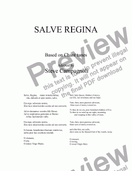 page one of SALVE REGINA