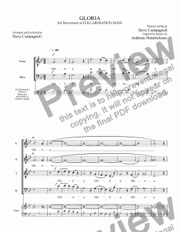 page one of Collab Mass03-GLORIA