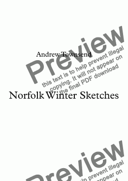 page one of Suffolk Winter Sketches - Score and parts
