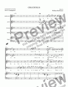 page one of Collab Mass08-CRUCIFIXUS