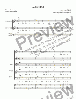 page one of Collab Mass12-AGNUS DEI