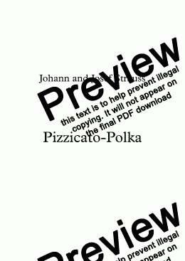 page one of Pizzicato-Polka