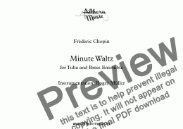 page one of Minute Waltz