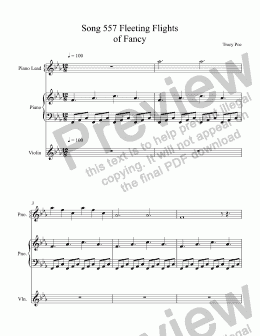 page one of Song 557 Fleeting Flights of Fancy
