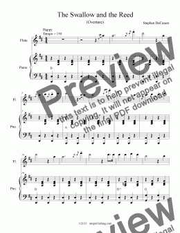 page one of The Happy Prince: the musical (Piano/Vocal Score)