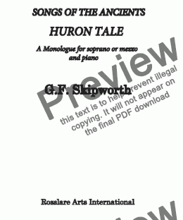 page one of Huron Tale