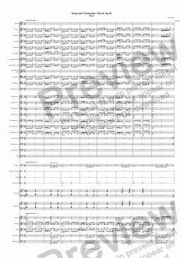 page one of Pomp and Circumstance March, Op.39
