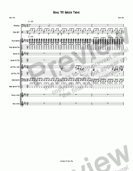 page one of Song 703 Greg's Theme