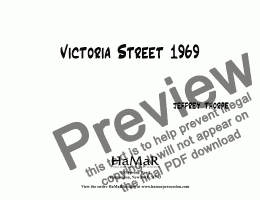 page one of victoria street 1969