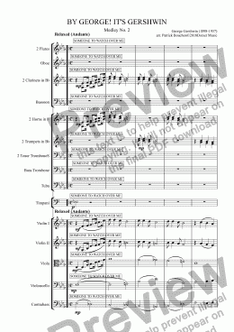 page one of BY GEORGE! IT'S GERSHWIN - MEDLEY 2