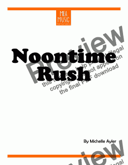 page one of Noontime Rush