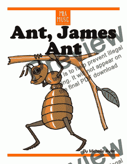 page one of Ant, James Ant