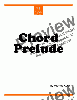 page one of Chord Prelude