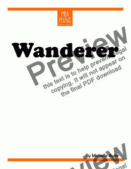 page one of Wanderer