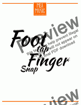 page one of Foot Tap, Finger Snap