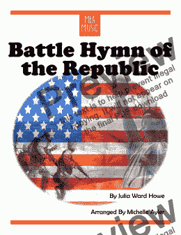 page one of Battle Hymn of the Republic