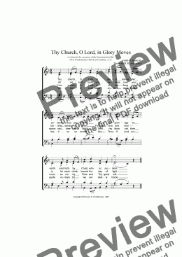 page one of Thy Church, O Lord