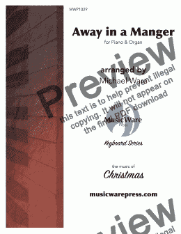 page one of Away in a Manger