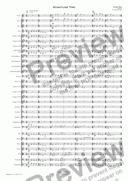 page one of Hymntune Two - Orchestra/Concert Band
