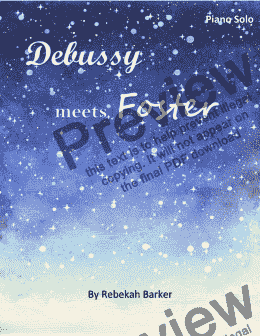 page one of Debussy Meets Foster