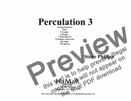 page one of Perculation 3