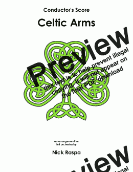 page one of Celtic Arms (full orchestra)
