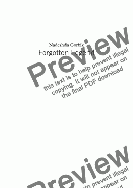 page one of Forgotten Legend 