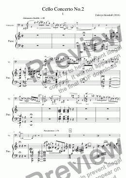 page one of Cello Concerto No.2_Mvt.I [+mp3]