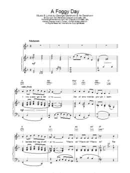 page one of A Foggy Day (In London Town) (Piano, Vocal & Guitar Chords)
