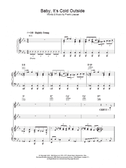 page one of Baby, It's Cold Outside (Piano, Vocal & Guitar Chords)