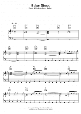page one of Baker Street (Piano, Vocal & Guitar Chords)
