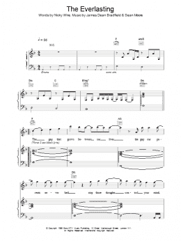 page one of Everlasting (Piano, Vocal & Guitar Chords)