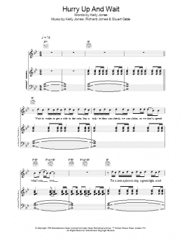 page one of Hurry Up And Wait (Piano, Vocal & Guitar Chords)