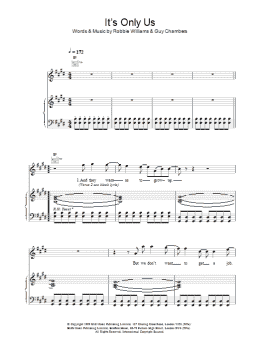 page one of It's Only Us (Piano, Vocal & Guitar Chords)