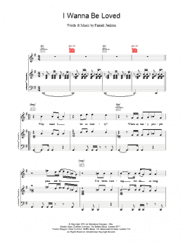 page one of I Wanna Be Loved (Piano, Vocal & Guitar Chords)