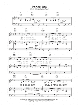 page one of Perfect Day (Piano, Vocal & Guitar Chords (Right-Hand Melody))