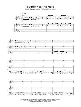 page one of Search For The Hero (Piano, Vocal & Guitar Chords)