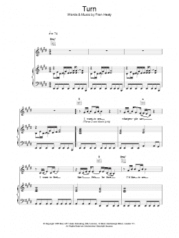 page one of Turn (Piano, Vocal & Guitar Chords)